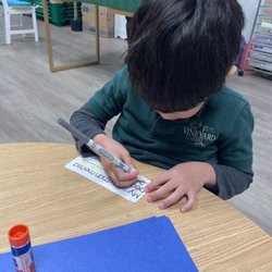 The Vineyard Schools - Goal this year is to learn to write his name on his own.