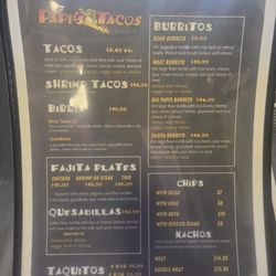 Our menu