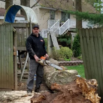 Promise Tree & Landscape Service - Fallen tree that broke a fence at a home, so we came in and cut it up and removed it. - Tree Services Near Me Promise Tree & Landscape Service - Fallen tree that broke a fence at a home, so we came in and cut it up and removed it. - Tree Services Near Me