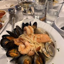 Salmon scampi