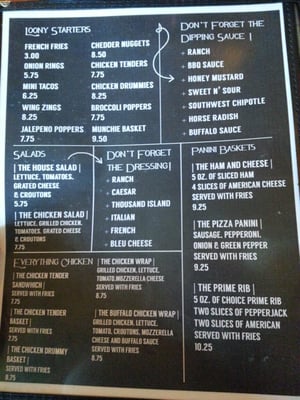 Menu photo 3 Loon Saloon Cable, WI