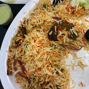 Smokey Grill - Lamb biryani was spicy and good. - Pizza Near Me - Lodi, California