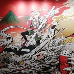 Fortune Tea - Monkey king drinking tea - interior - Bubble Tea Near Me - Toronto, Ontario