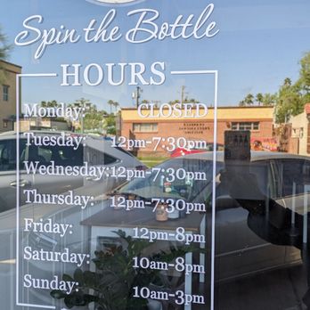 Spin the Bottle - Operating hours - Beer, Wine & Spirits Near Me - Chandler, Arizona Spin the Bottle - Operating hours - Beer, Wine & Spirits Near Me - Chandler, Arizona