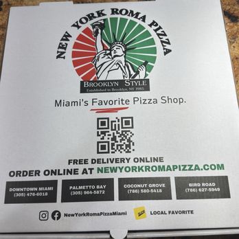 New York Roma Pizza Pinecrest - Pizza Roma pizza box - Salad Near Me - Miami, Florida New York Roma Pizza Pinecrest - Pizza Roma pizza box - Salad Near Me - Miami, Florida