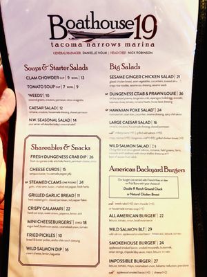 Menu photo 6 Boathouse 19 Tacoma, WA Menu photo 6 Boathouse 19 Tacoma, WA