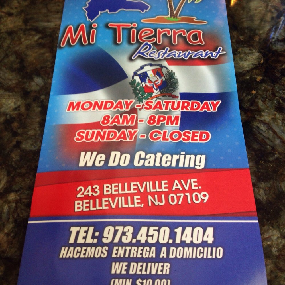 Mi Tierra Restaurant - New menu - Dominican Near Me - Belleville, New Jersey Mi Tierra Restaurant - New menu - Dominican Near Me - Belleville, New Jersey