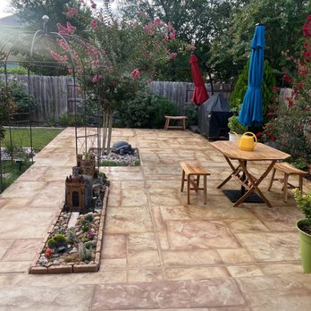 Allied Outdoor Solutions - Newly laid patio - Masonry/Concrete Near Me - Austin, Texas