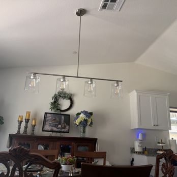 Electricman - Dining room light fixture. - Electricians Near Me Electricman - Dining room light fixture. - Electricians Near Me