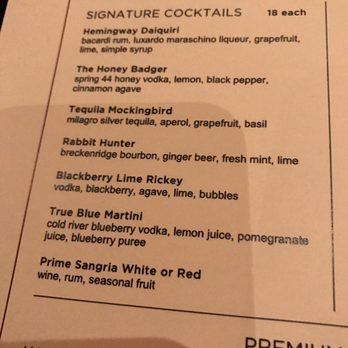 David Burke Prime - Signature cocktails - Steakhouses Near Me - Mashantucket, Connecticut