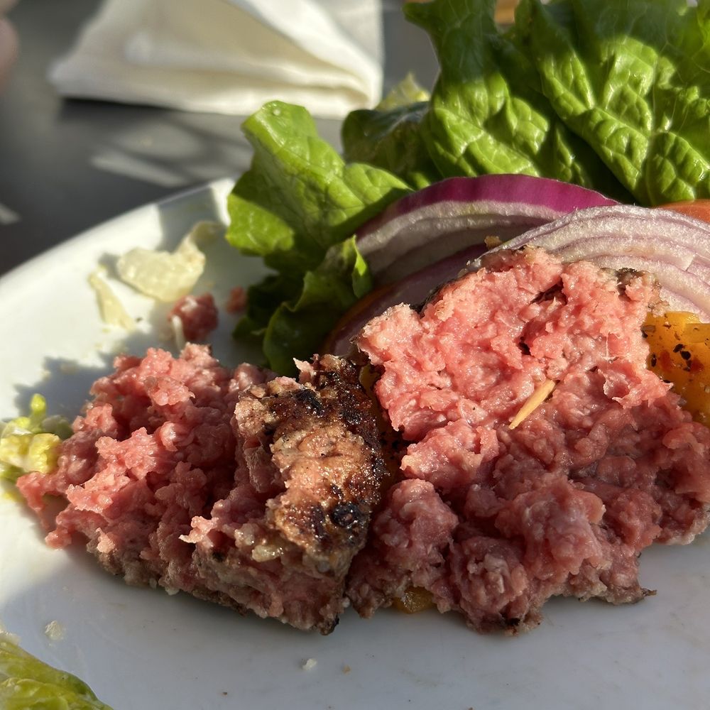 Swami's Café Oceanside - Hormone Free Cheeseburger - ordered medium rare but looking... raw? :( - Breakfast & Brunch Near Me - Oceanside, California Swami's Café Oceanside - Hormone Free Cheeseburger - ordered medium rare but looking... raw? :( - Breakfast & Brunch Near Me - Oceanside, California