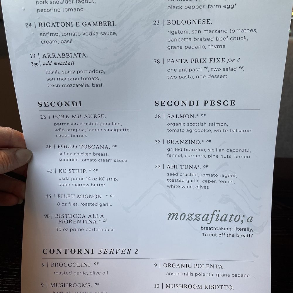 Plate - Dinner menu (back) - Italian Near Me - Leawood, Kansas Plate - Dinner menu (back) - Italian Near Me - Leawood, Kansas