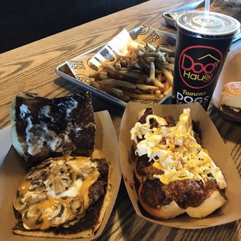 Dog Haus - Ava Maria burger and the reservoir hog :)  Both wonderful options !!!! - Burgers Near Me - Centennial, Colorado