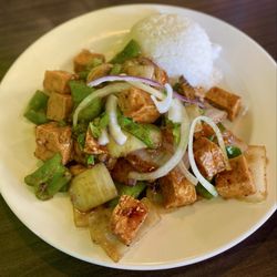Pho Society - Mushroom stir fry with tofu