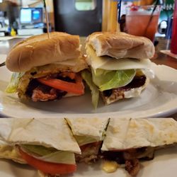 Good Anuff Pub - BLT w/egg sandwich and a BLT quesadilla! Amazing!!!