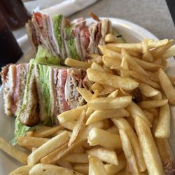 Triple Decker Club on Toast