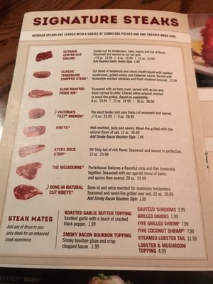 Menu photo 8 Outback Steakhouse Boise, ID