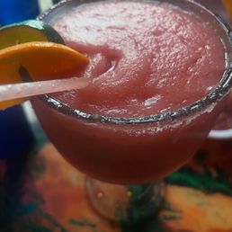 Frozen strawberry margarita!