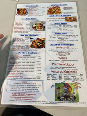 Menu photo 2 Dirty Al's South Padre Island, TX