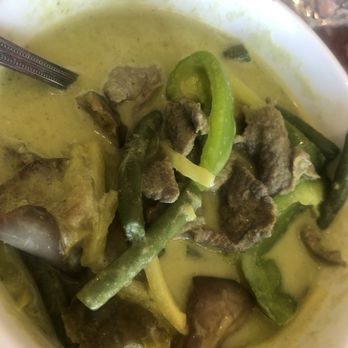 Manna Thai - The flavor in this Green beef curry is bland not enough as it should. It's watered down. No effort. The beef very stale. - Thai Near Me - North Highlands, California Manna Thai - The flavor in this Green beef curry is bland not enough as it should. It's watered down. No effort. The beef very stale. - Thai Near Me - North Highlands, California