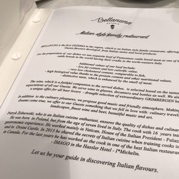 Bellanuna - Menu - Italian Near Me - Rzeszów, PK