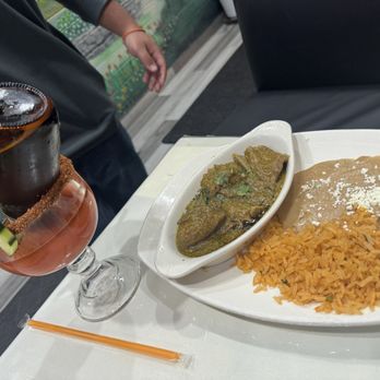 El Pato - Ribs with Green Salsa Michelada - Mexican Near Me - Newhall, California