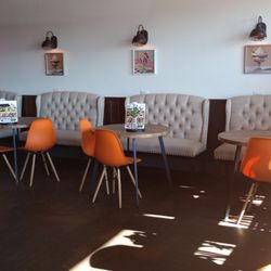 One more piece - Very inviting seating areas.