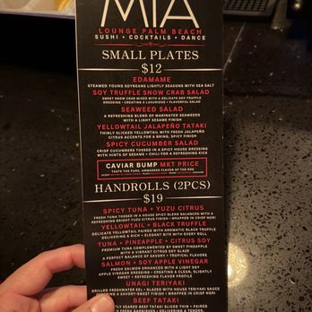 MIA Lounge - Sushi Bars Near Me - West Palm Beach, Florida