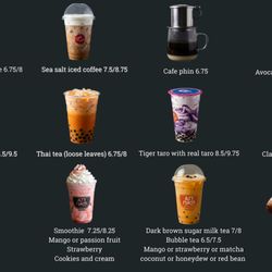 An Nam Vietnamese Grill - Drink menu