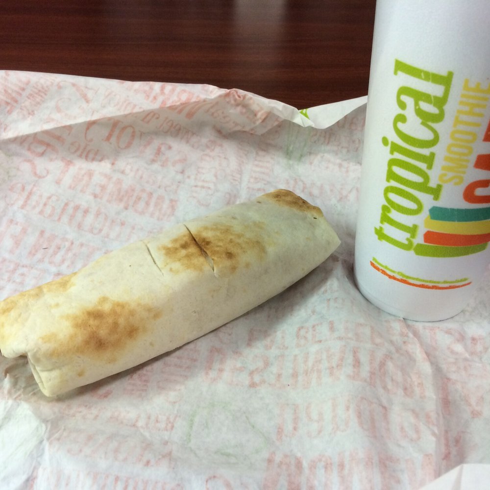 Tropical Smoothie Cafe - all american omelette wrap and raspberry smoothie ...yum - Juice Bars & Smoothies Near Me - Memphis, Tennessee