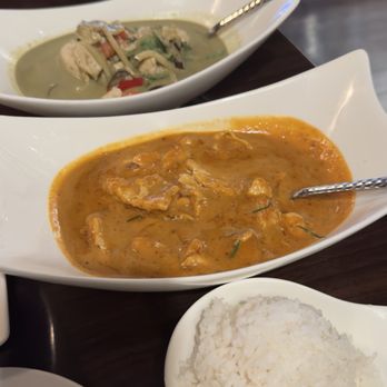 Rice Thai Dining - Panang curry and green curry. Both chicken and so good!!! - Thai Near Me - Hagerstown, Maryland