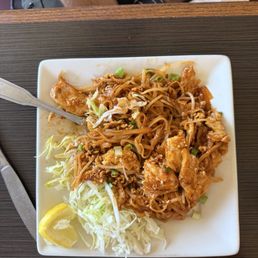 Chicken Pad Thai  - this was at a level 1 and was very good.