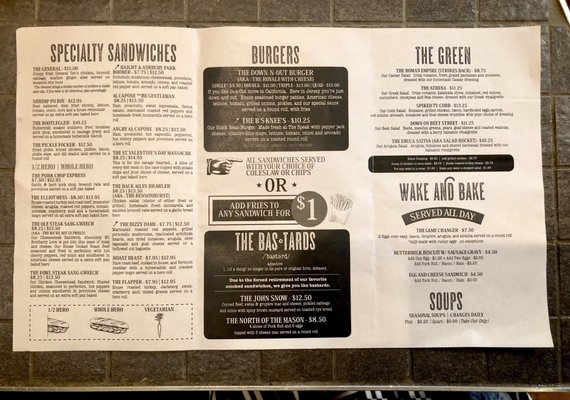 Menu photo 1 The Speakeatery Asbury Park, NJ Menu photo 1 The Speakeatery Asbury Park, NJ
