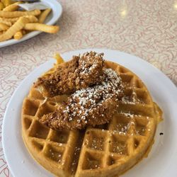 Starlite Diner - Chicken and Waffles (they provide syrup)