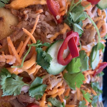 Dockside 1953 - Pork bahn mi flatbread good but dry - Seafood Near Me - San Diego, California Dockside 1953 - Pork bahn mi flatbread good but dry - Seafood Near Me - San Diego, California