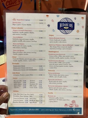 Menu photo 2 Budare 305 Miami, FL