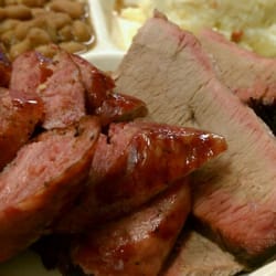 Brisket and Sausage plate.