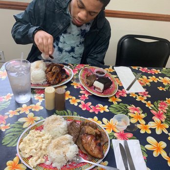 Hula Hands Restaurant - Chicken and beef rice lunch meals with Musubi on the side  Pulehu Chicken - Hawaiian Near Me - Anchorage, Alaska
