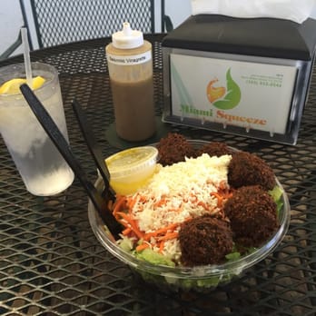 Miami Squeeze - Falafel Salad: 2 Thumbs up! - Juice Bars & Smoothies Near Me - North Miami Beach, Florida Miami Squeeze - Falafel Salad: 2 Thumbs up! - Juice Bars & Smoothies Near Me - North Miami Beach, Florida