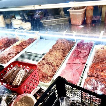 La Flama - Various meats for sale at the butcher counter. - Specialty Food Near Me - Los Angeles, California La Flama - Various meats for sale at the butcher counter. - Specialty Food Near Me - Los Angeles, California