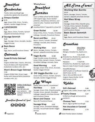 Menu photo 1 Octopus Coffee Grand Junction, CO Menu photo 1 Octopus Coffee Grand Junction, CO
