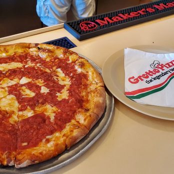 Grotto Pizza - North Boardwalk - Medium cheese pizza - Pizza Near Me - Rehoboth Beach, Delaware