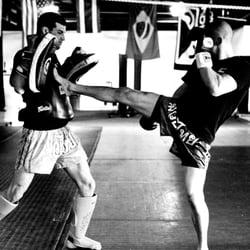 Beacon Mixed Martial Arts and Fitness - Muay Thai Push kick or teep in thai, Daddis Mixed Martial Arts Academy Cherry Hill NJ