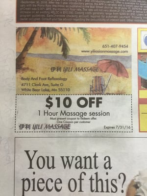 YI LI MASSAGE - Updated January 2025 - 4711 Clark Ave, White Bear Lake