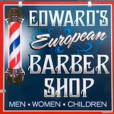 Edward's Barber Shop Logo