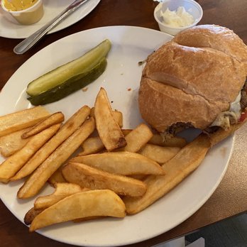Hunter's Bakery & Cafe - Cajun spiced burger and steak fries - Bakeries Near Me - Sweetwater, Tennessee