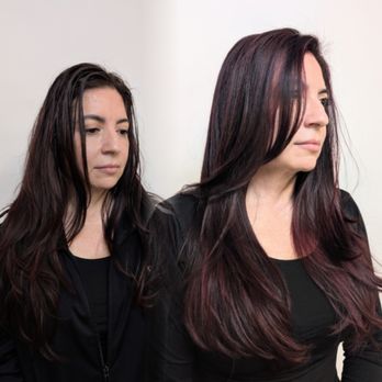 Selene Styles - Vivid burgundy refresh and layered cut, $520 - Hair Stylists Near Me - Sacramento, California Selene Styles - Vivid burgundy refresh and layered cut, $520 - Hair Stylists Near Me - Sacramento, California