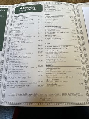 Menu photo 3 Gasthaus Isarthor Munich, BY Menu photo 3 Gasthaus Isarthor Munich, BY