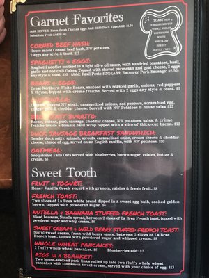 Menu photo 7 The Garnet Cafe Coeur D'alene, ID