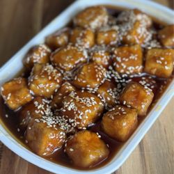 Hong Yip Restaurant - Sesame tofu (dinner portion)
